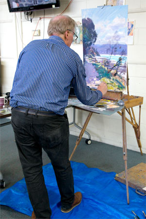 PeterSmales Painting At The Easel
