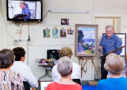 Peter Smales oil painting demo