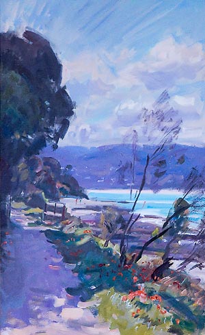 Peter Smales landscape in oils