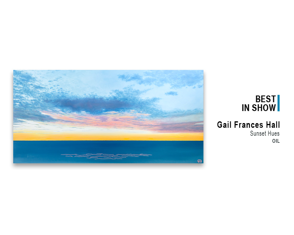 'Sunset Hues' - oil painting by Gail Frances Hall, winner Best In Show, 2022 Spring Art Show