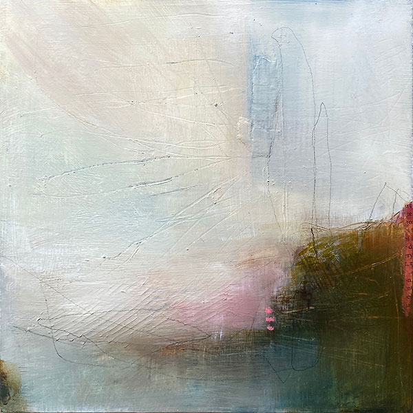 A Gentle Reverie - NarelleCallen - Mixed Media painting of a seascape